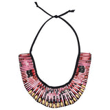 Pink Beaded Necklace - Swaziland